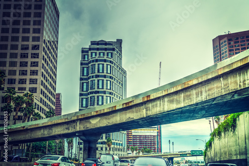 Overpass in downtown Los Angeles