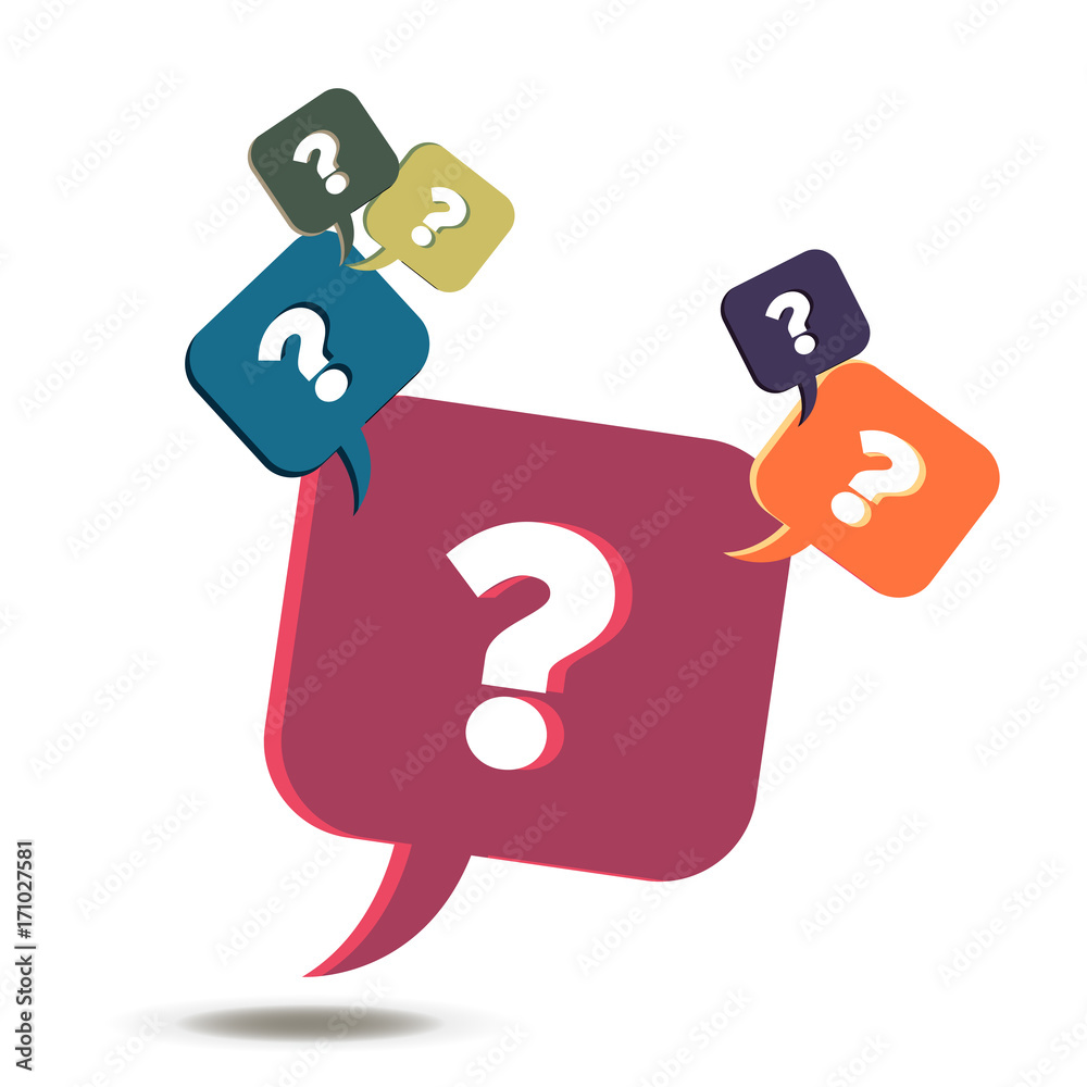 Vector Information Exchange Faq Icon Help Question And Mark Info Bubble Flat Design Style Isolated Speech Concept Sign Symbol Social Element Simple Idea Support Color Exchange Banner Reply Business Stock Vector