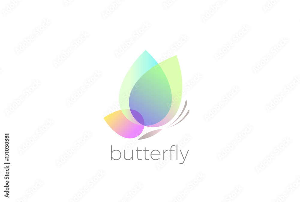 Butterfly Logo design vector template