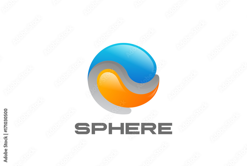 Sphere abstract Logo design vector template Sphere abstract Logo design vector template
