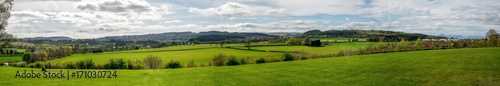 Landscape panorama near the Battle of Bannockburn visitor centre