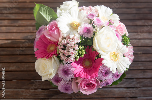 Bouquet floral de mariage © Vincent