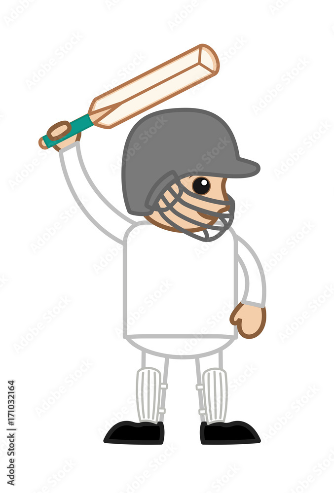 Warm Up Cricket Player