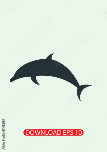 Dolphin icon  Vector