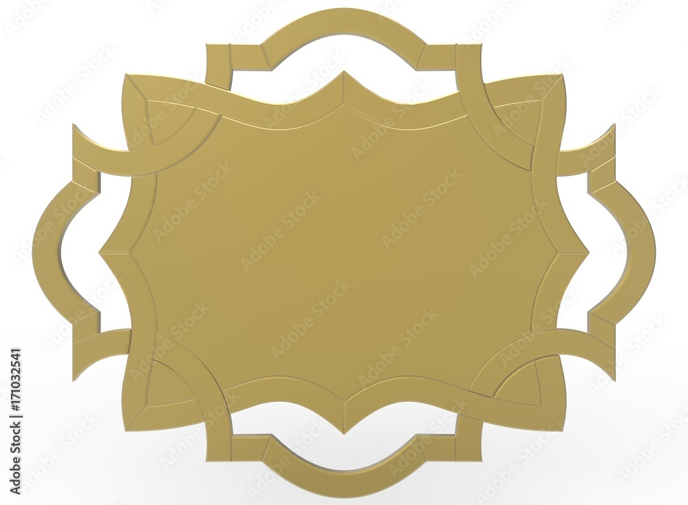 3d illustration of ornament frame. white background isolated. icon for game web. 3d illustration of ornament frame. white background isolated. icon for game web.