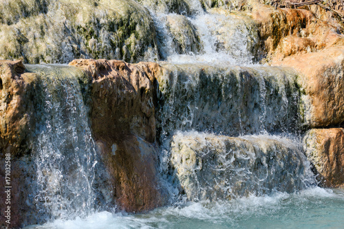 Natural spa Saturnia thermal baths, Italy photo