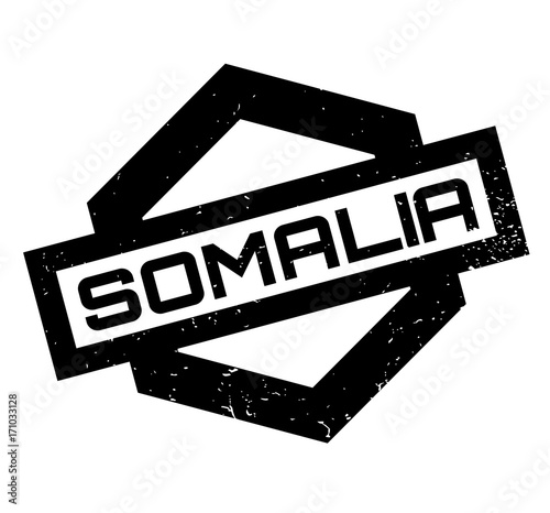 Somalia rubber stamp. Grunge design with dust scratches. Effects can be easily removed for a clean, crisp look. Color is easily changed. photo