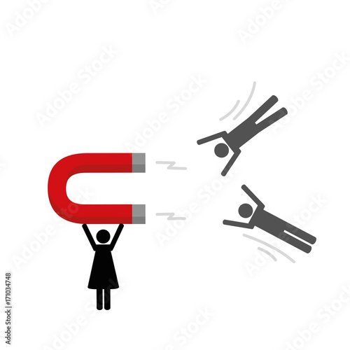 männermagnet piktogramm