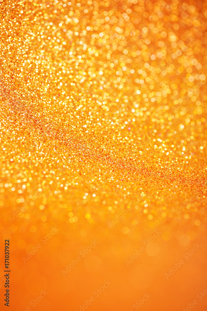 Golden abstract blur background
