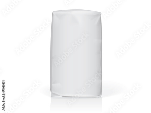 Paper or plastic bag Easy to change colors Mock Up Vector Template