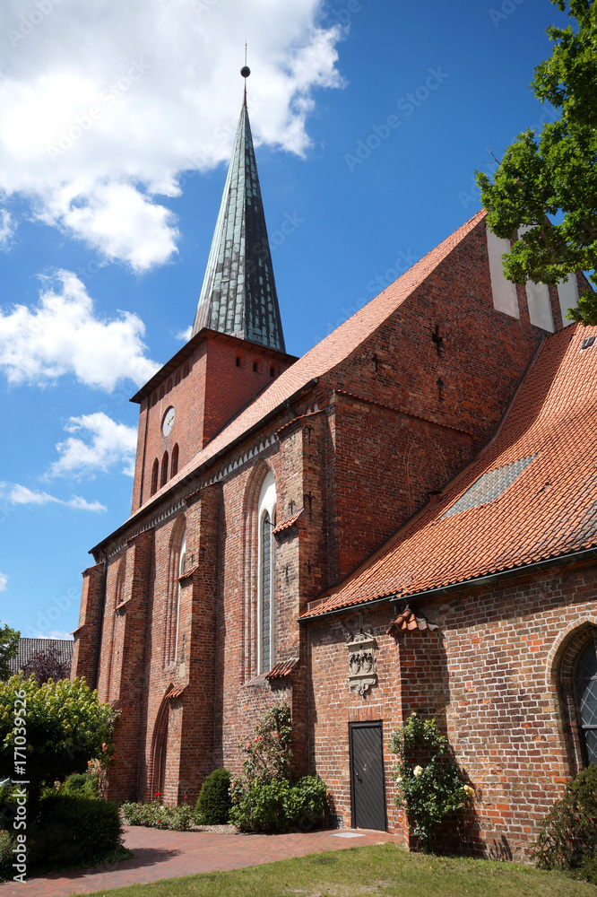 Fototapeta premium Stadtkirche in Neustadt in Holstein, Schleswig-Holstein