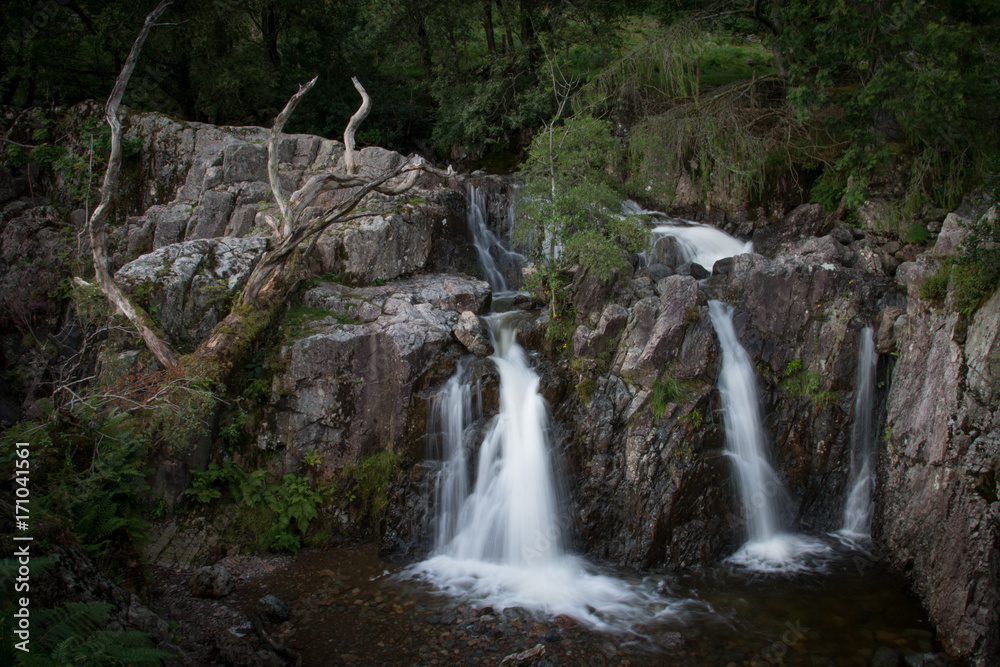 Dungeon Ghyll force, waterfall, Langdales, Cumbria. Dungeon Ghyll force, waterfall, Langdales, Cumbria.
