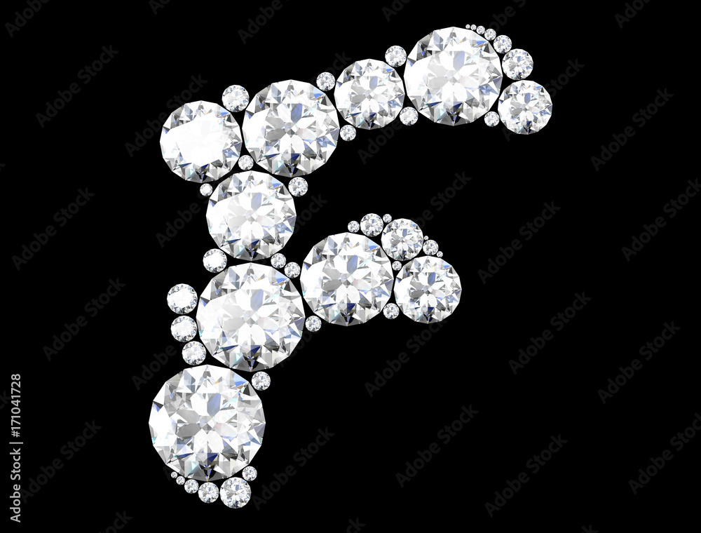 diamond letters with gemstones isolated on black (high resolution 3D image) diamond letters with gemstones isolated on black (high resolution 3D image)