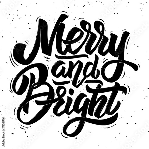 Merry and bright. Christmas theme.