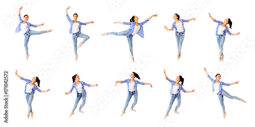 Dancing girl collage © Nichizhenova Elena