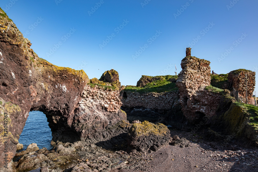 Dunbar Castle is the remnants of one of the strongest fortresses in Scotland.