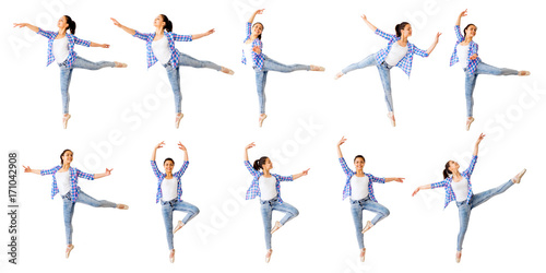 Dancing girl collage