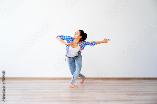 Portrait of a dancing girl
