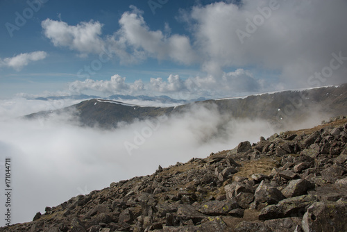 Fairfield horseshoe, cloud inversion, Cumbria photo
