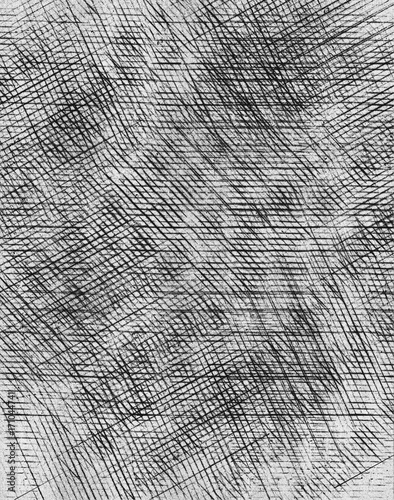 Abstract dark print texture background with crosshatching marks