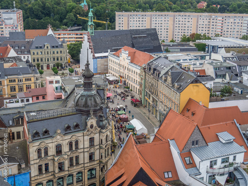 Zwickau Altstadt aus der Luft