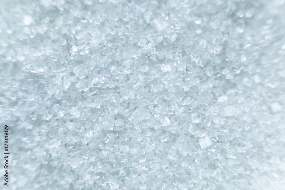 Crystals of sugar. Crystals of sugar.