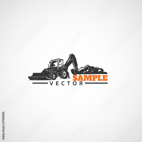  Backhoe Tractor, Construction equipment.
