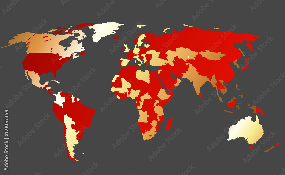 Golden World Map Background Golden World Map Background