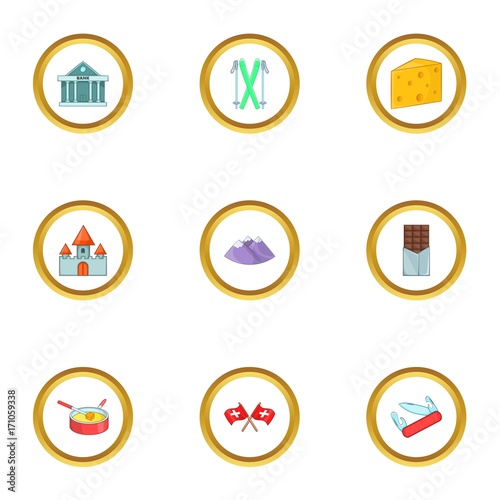 Free Download Bern icons set, cartoon style - GFXLoad