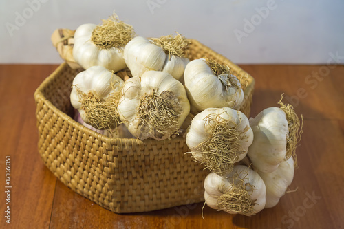 basket of garlic braid