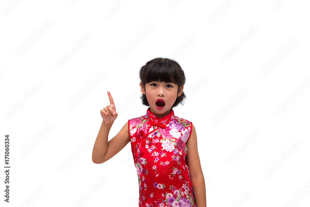 China girl in traditional Chinese dress China girl in traditional Chinese dress
