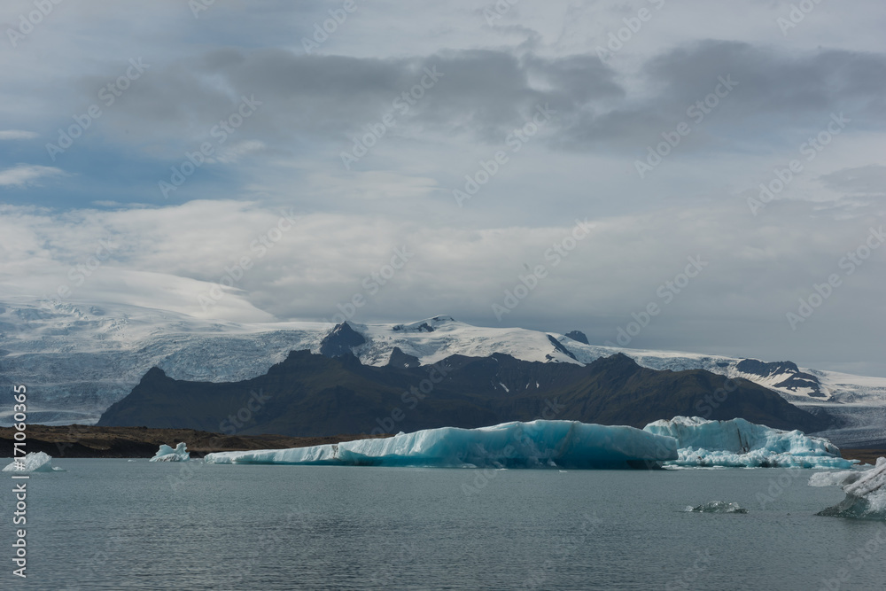 Icebergs in Jokulsarlon - Glacial Lagoon Icebergs in Jokulsarlon - Glacial Lagoon