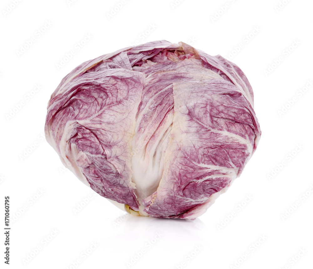Obraz premium Radicchio, red salad isolated on white background