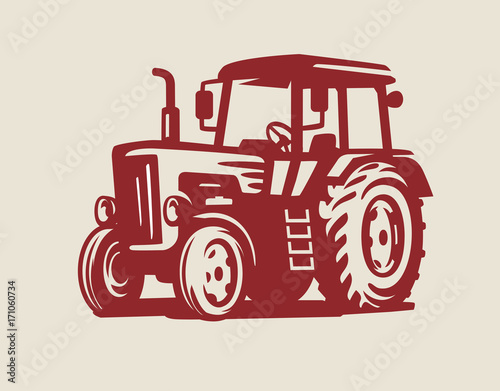 Fotografie vector Tractor symbol