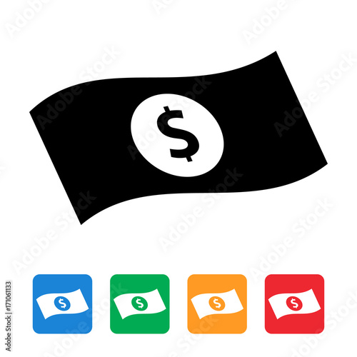 banknote, cash stack icon photo