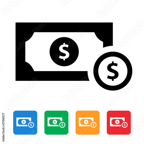 banknote, cash stack icon