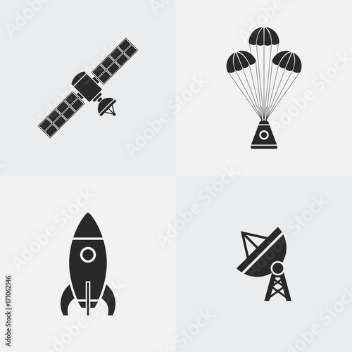 Space icon silhouette