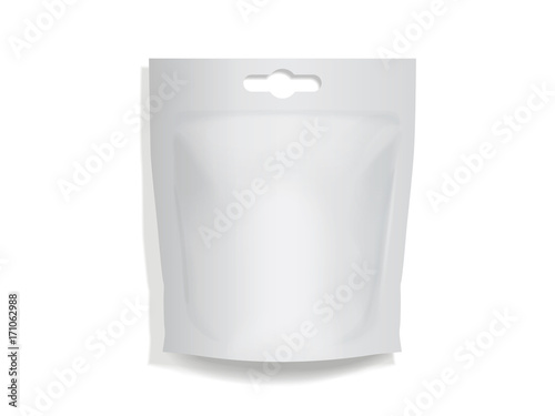 Package for your design and logo. Easy to change colors. Mock Up. Blank vector. 
