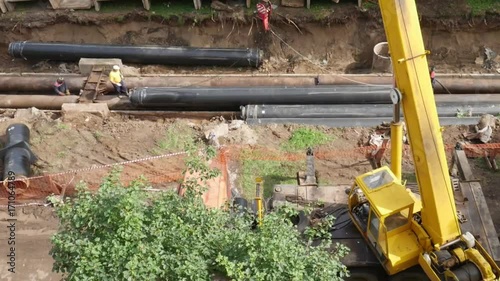 pipeline construction time lapse