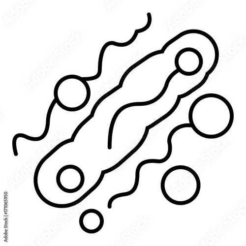 Corynebacterium icon , outline style