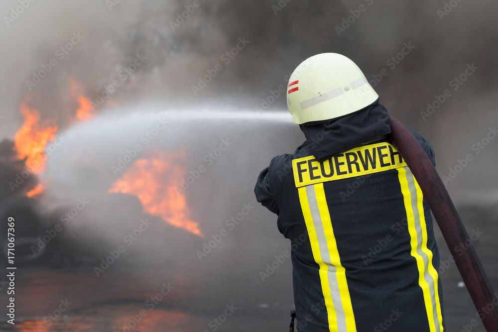Fototapeta premium feuerwehreinsatz