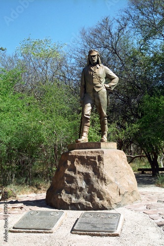 Statue of David Livingstone, Victoria Falls National Park, Zimba