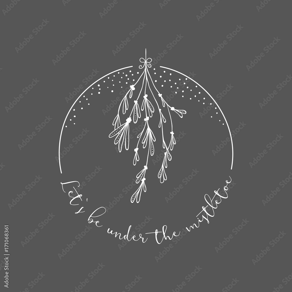 Christmas Greetings With A Mistletoe Design Stock Vector Adobe Stock christmas-greetings-with-a-mistletoe-design-stock-vector-adobe-stock