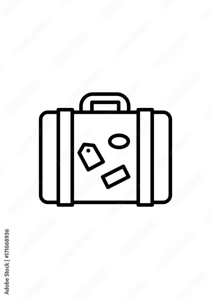 Travel bag icon, Vector Travel bag icon, Vector
