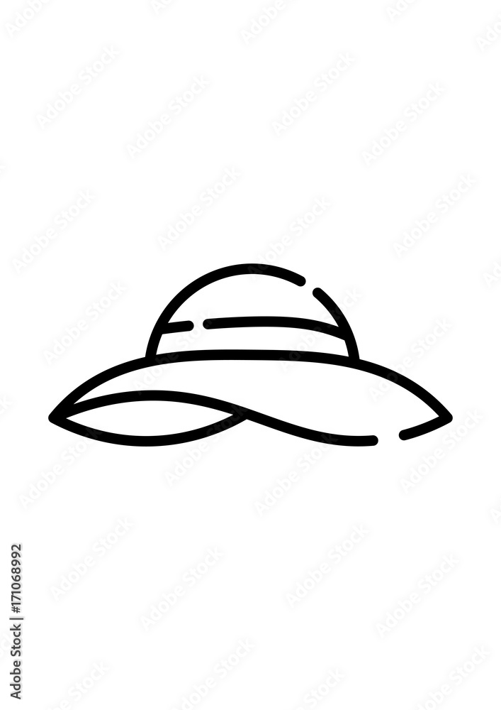 Pamela hat icon, Vector Pamela hat icon, Vector