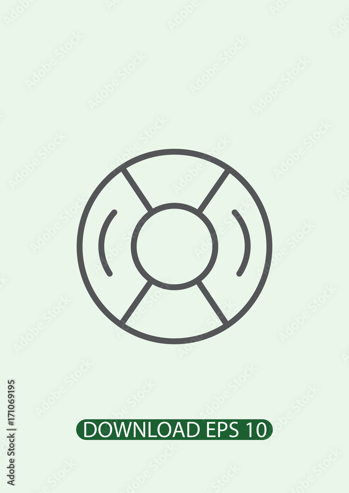 Lifesaver icon, Vector Lifesaver icon, Vector