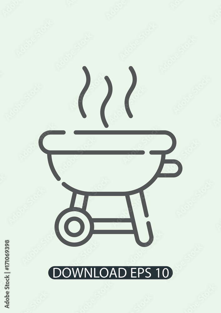 Barbecue icon, Vector Barbecue icon, Vector