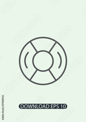 Lifesaver icon, Vector