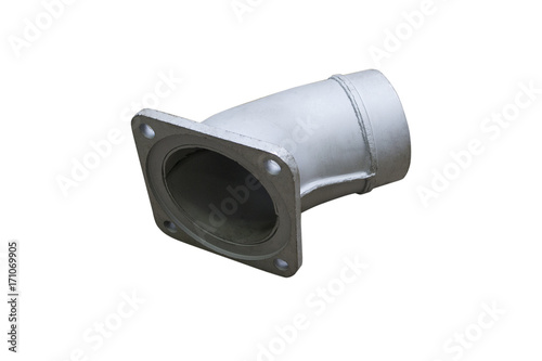 muffler pipe car on an isolated white background