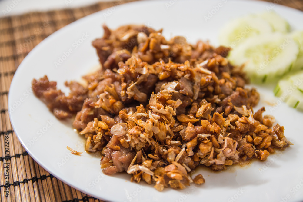 Fried Pork with Garlic Pepper Fried Pork with Garlic Pepper